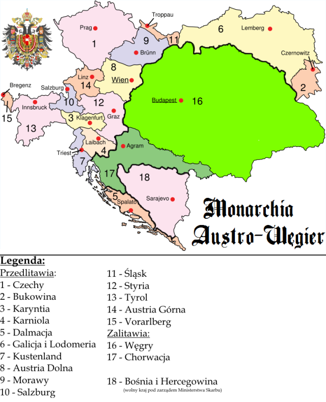 Podział administracyjny Monarchii Austro-Węgierskiej
